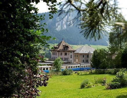 Hotel-Buffet De La Gare Chateau-d'Oex Dış mekan fotoğraf